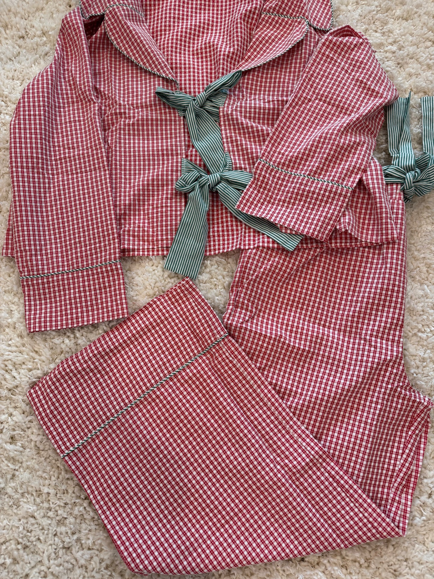 Ginghem Christmas PJ Pant Set