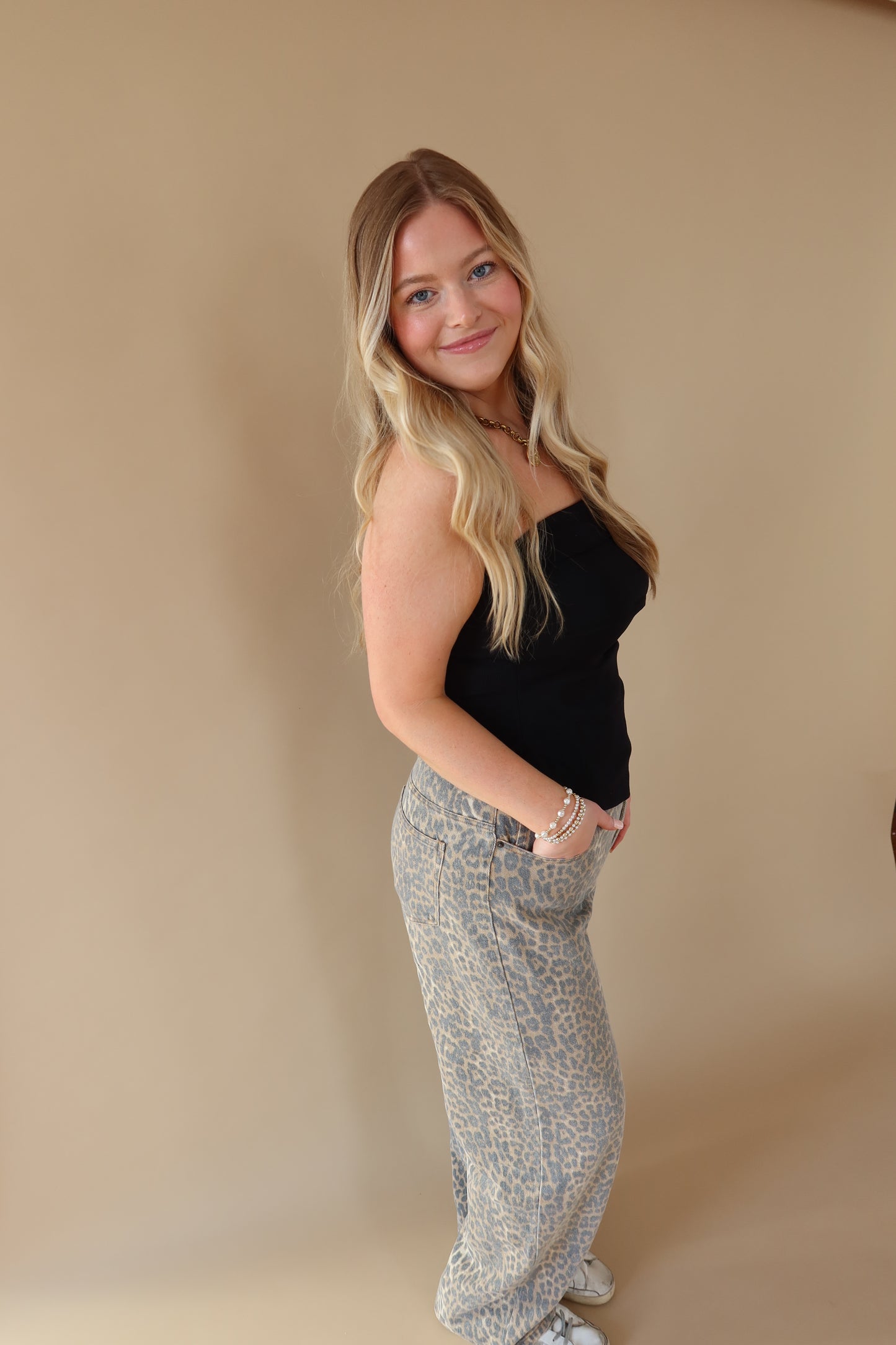 Strapless Ruched Top