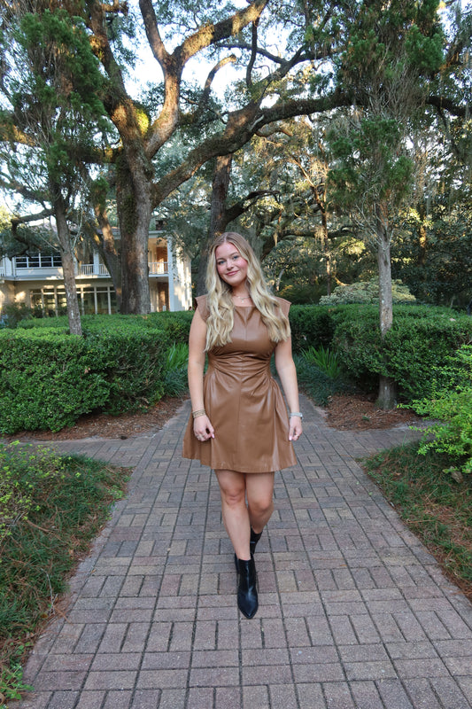 Eden Mini Dress Mocha