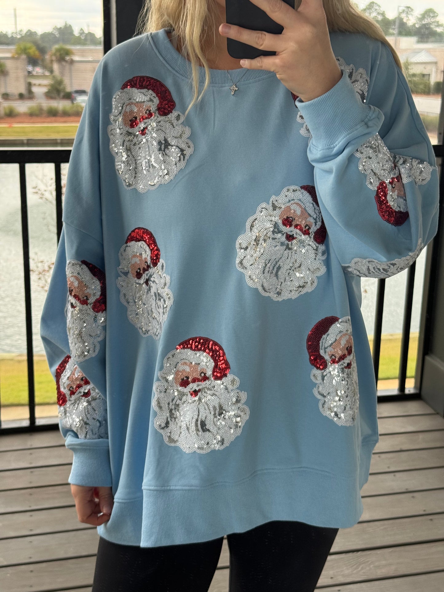 Sequins Santa Sweatshirt
