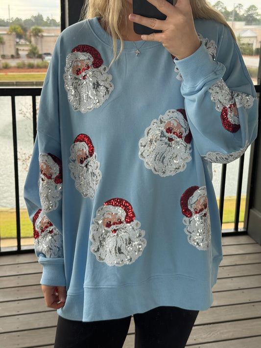 Sequins Santa Sweatshirt
